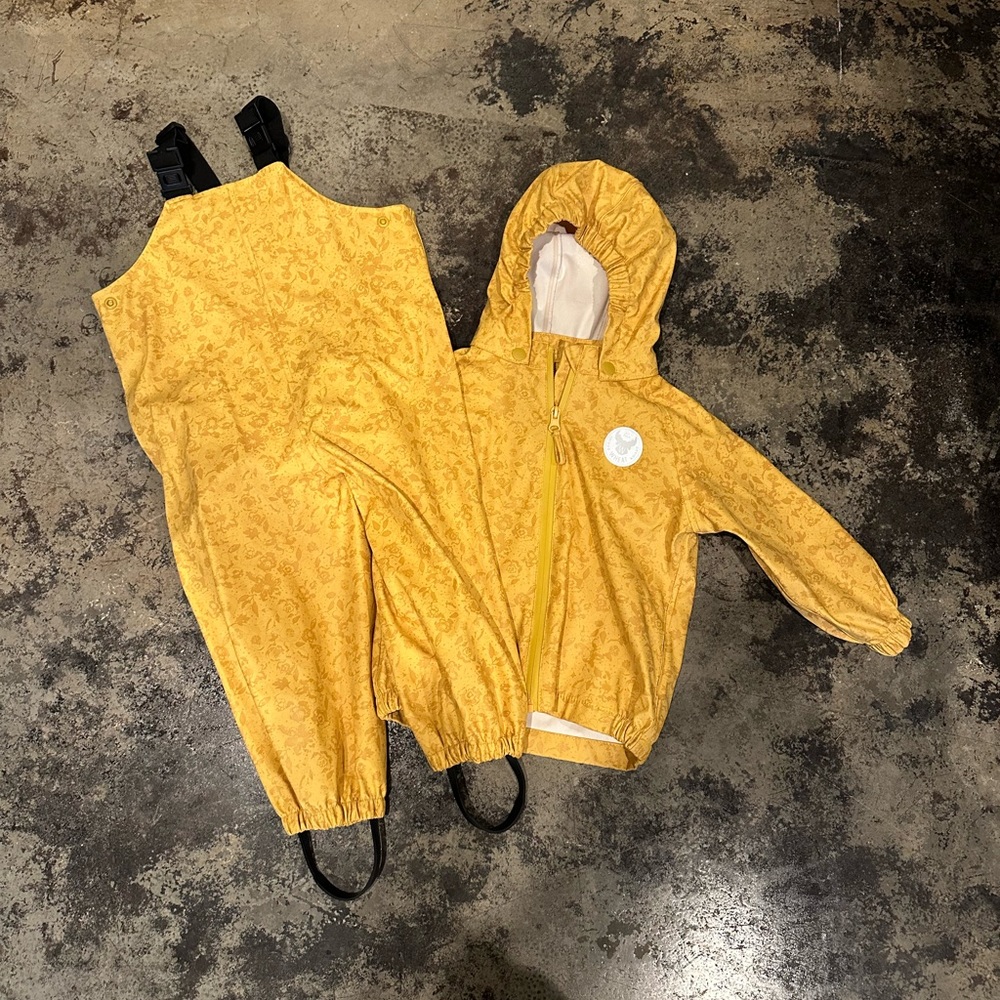 Wheat Rainwear Overall Pants & Jacket